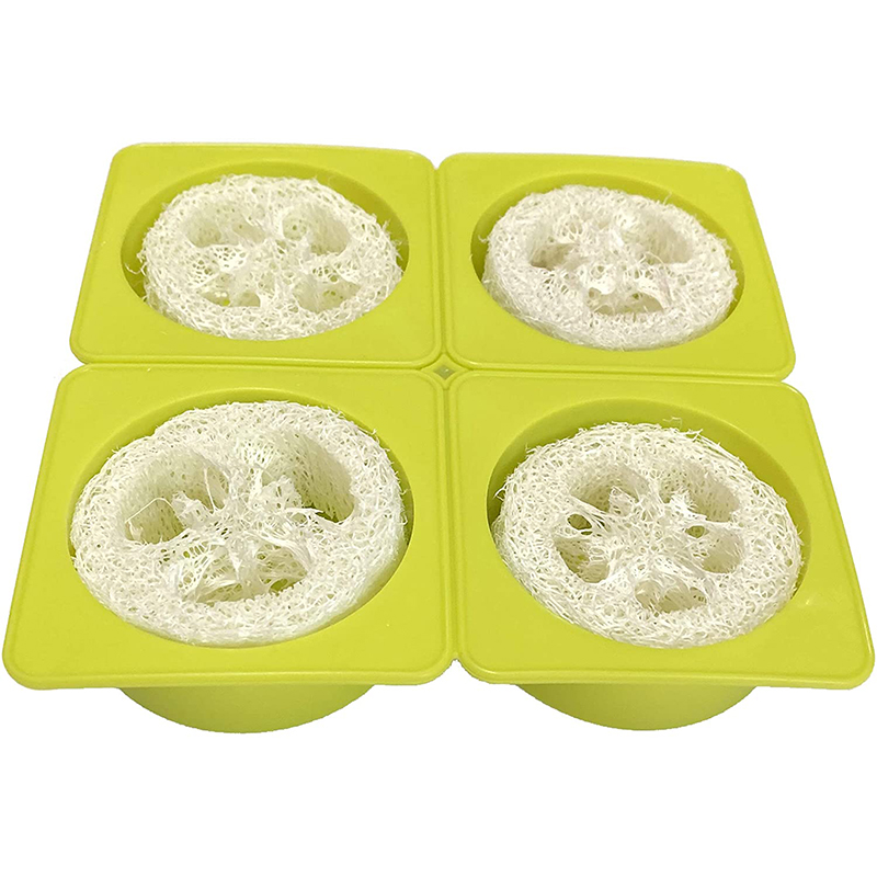 Soap Mold Silicone Loaf - 4Cavity Round Silicone Soap Mold Natural