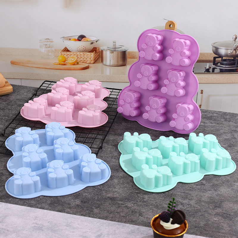 Soap Making Material - Silicone Gummy Bear Molds,Jello Molds for