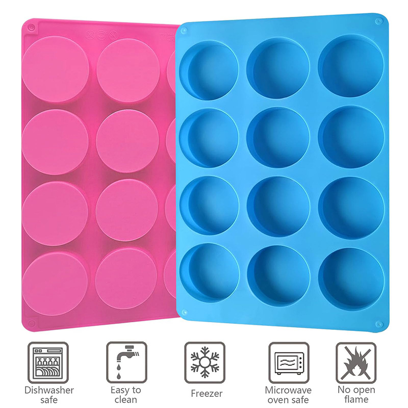 Round Silicone Molds 12-Cavity - Soap Mold Silicone Loaf reseña y precio
