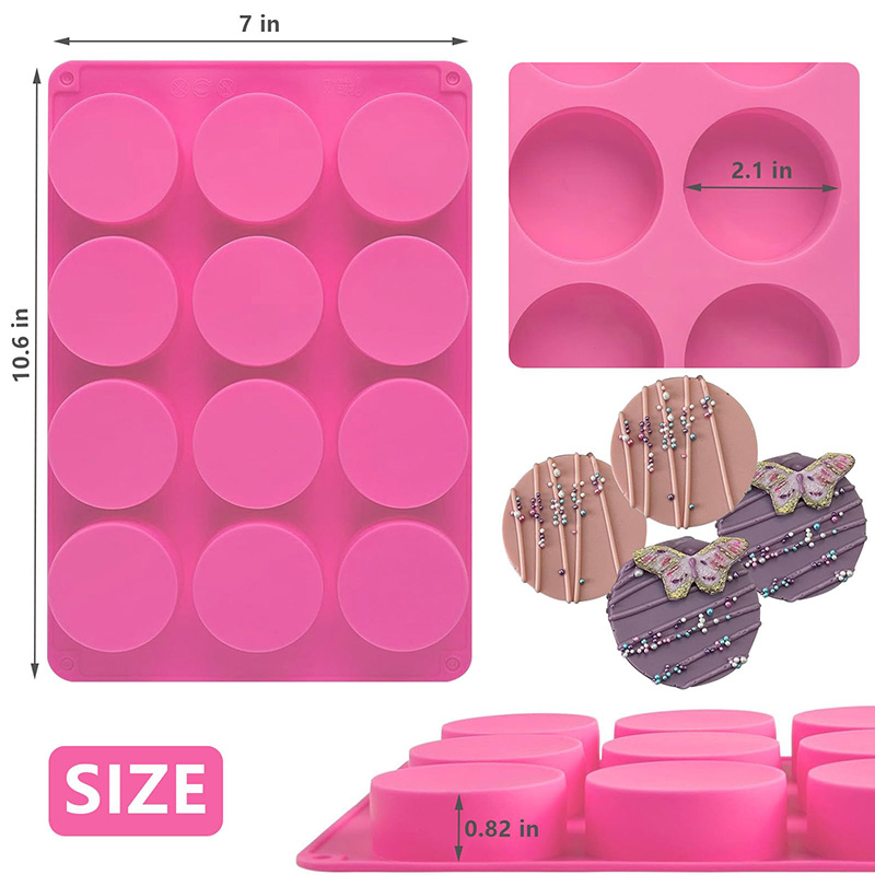 Round Silicone Molds 12-Cavity - Soap Mold Silicone Loaf reseña y precio