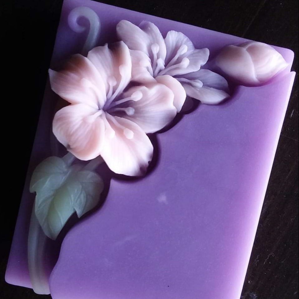 Pretty Floral Soap Mold Rectan - Soap Making Cold Process reseña y precio