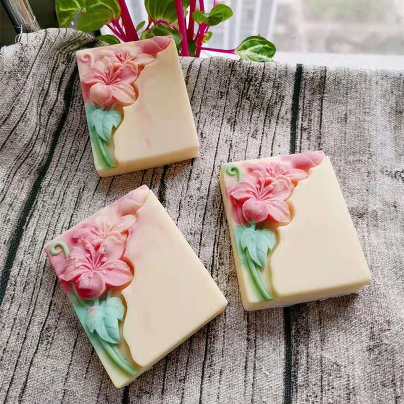 Pretty Floral Soap Mold Rectan - Soap Making Cold Process reseña y precio