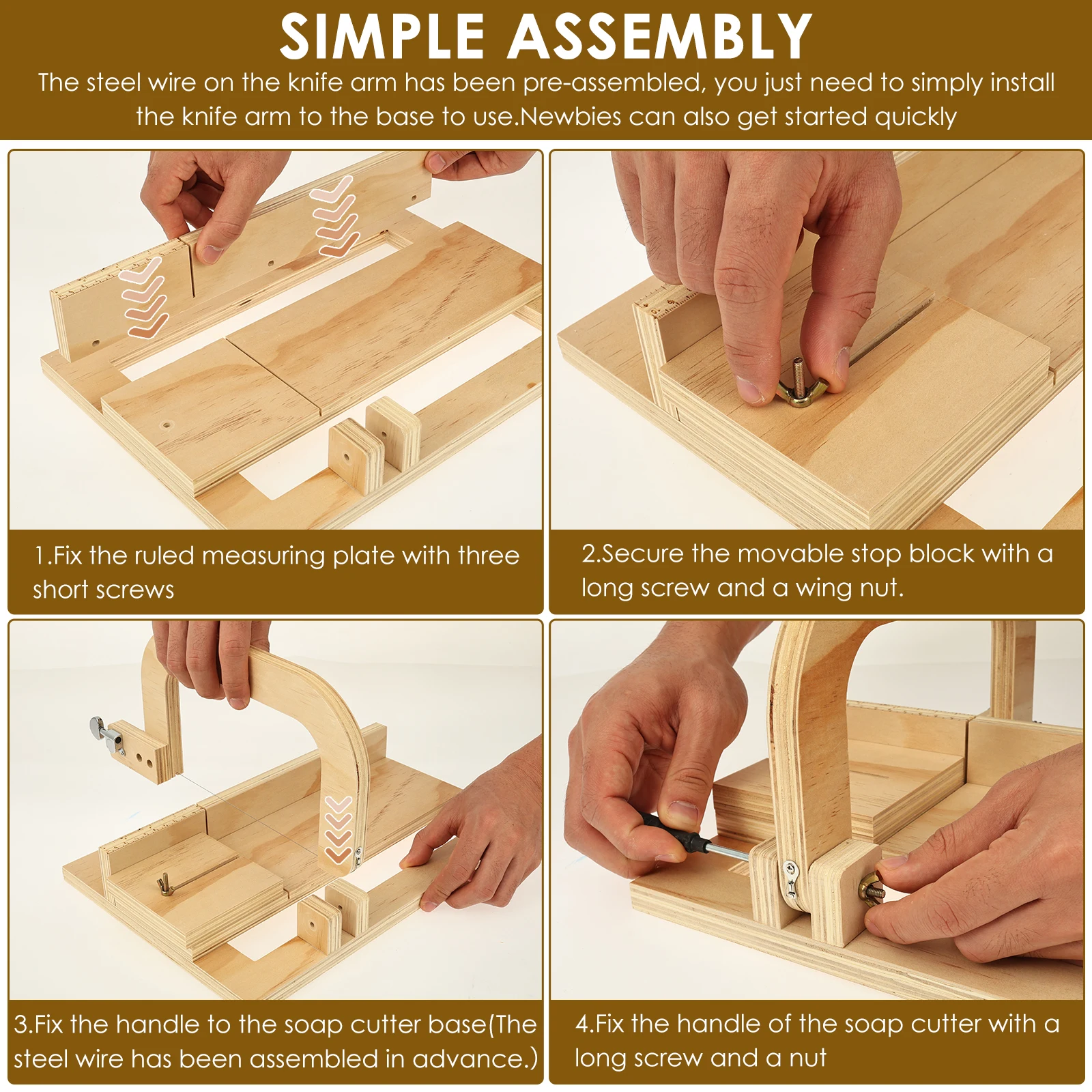 Wooden Soap Cutter Professiona - Soap Making For Beginners Book reseña y precio