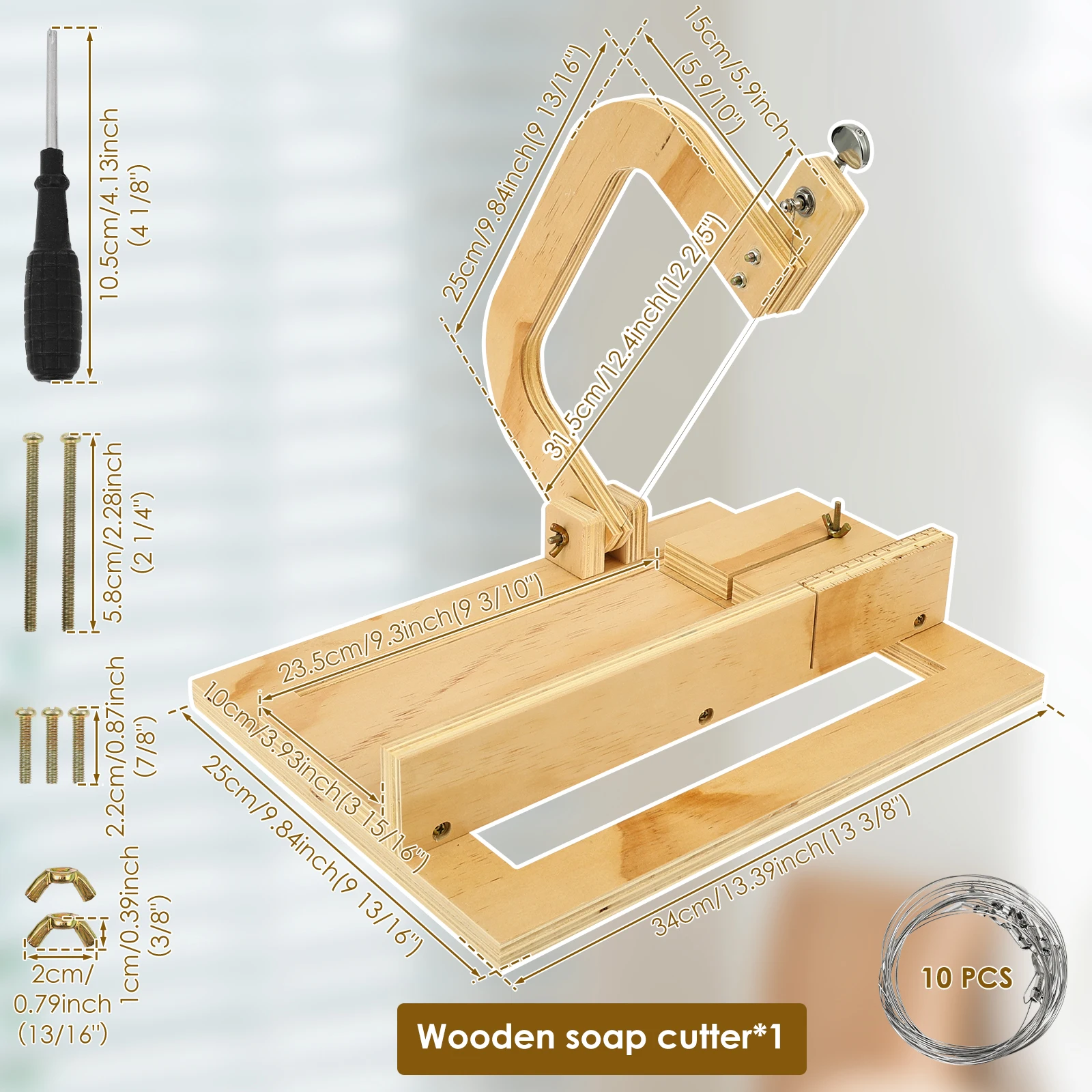 Wooden Soap Cutter Professiona - Soap Making For Beginners Book reseña y precio