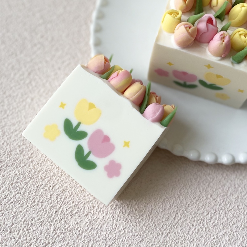 Flower Tulip Pattern Clay Extr - Soap Making For Beginners Book reseña y precio