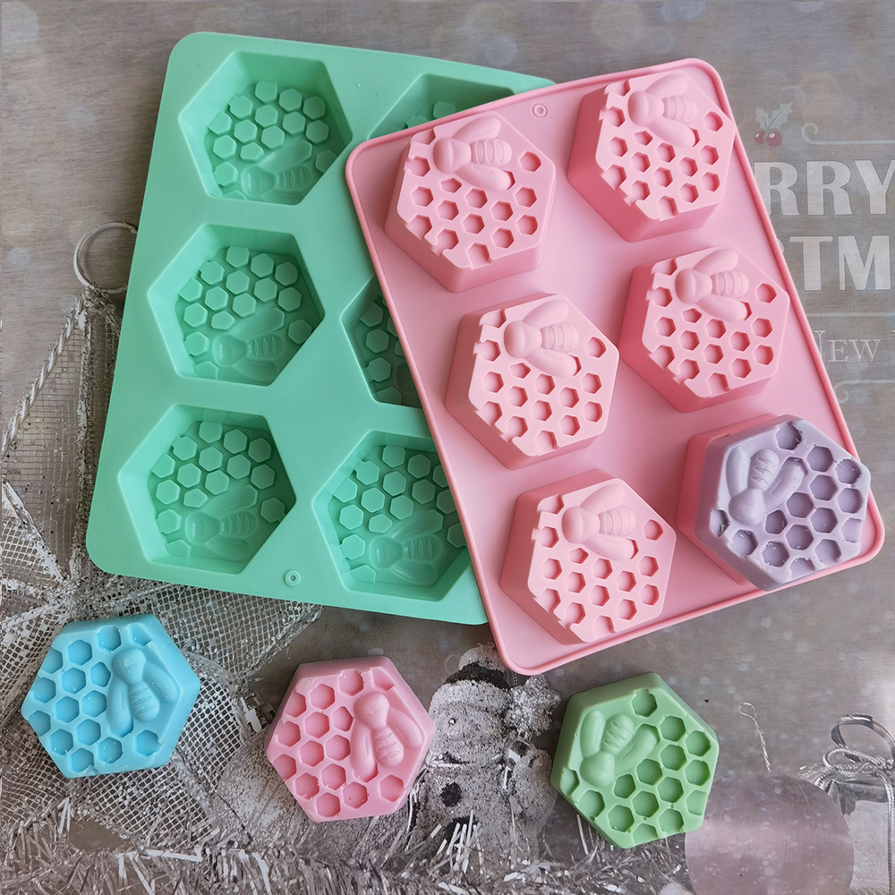 Silicone Hexagonal Bee Soap Mo - Soap Mold Silicone Loaf reseña y precio