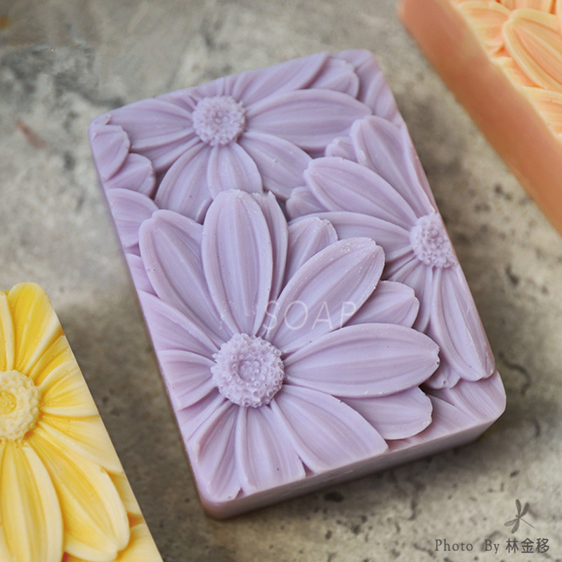 Newest!!!3d Elegant Sunflower  - Soap Mold Silicone Loaf reseña y precio
