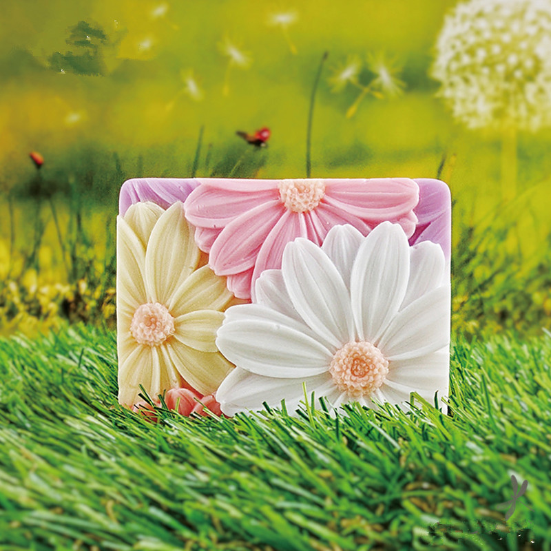 Newest!!!3d Elegant Sunflower  - Soap Mold Silicone Loaf reseña y precio