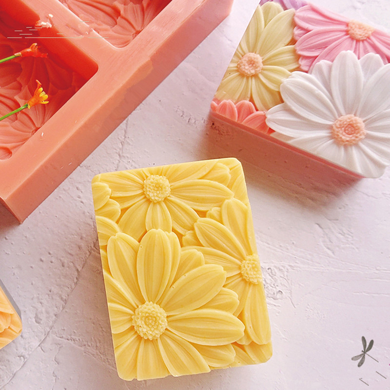 Newest!!!3d Elegant Sunflower  - Soap Mold Silicone Loaf reseña y precio