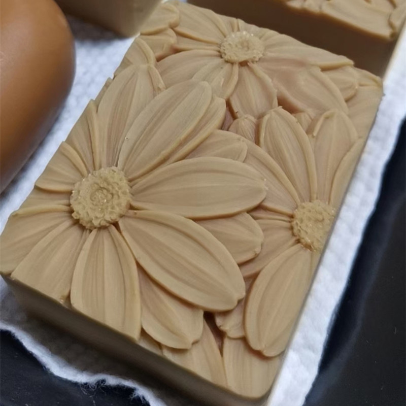 Newest!!!3d Elegant Sunflower  - Soap Mold Silicone Loaf reseña y precio