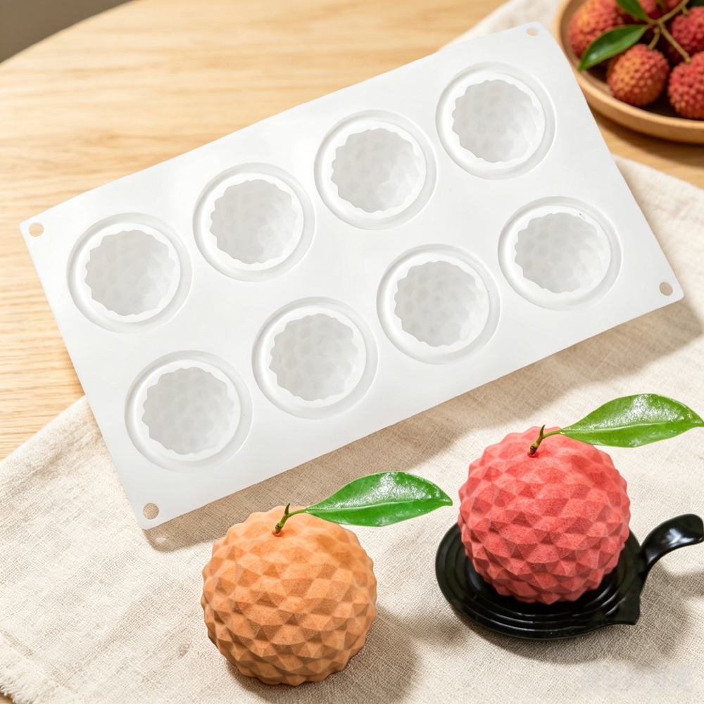 8‑Cavity Lychee Silicone Mold  - Soap Making Material reseña y precio