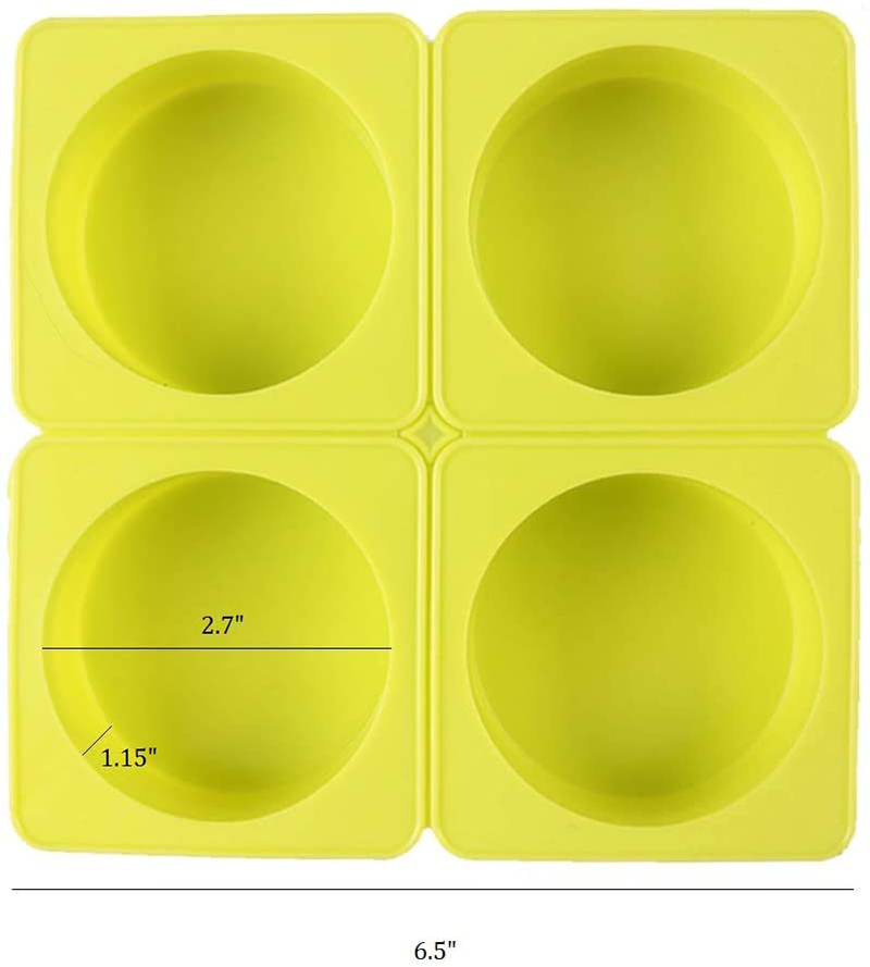 4Cavity Round Silicone Soap Mo - Soap Mold Silicone Loaf reseña y precio
