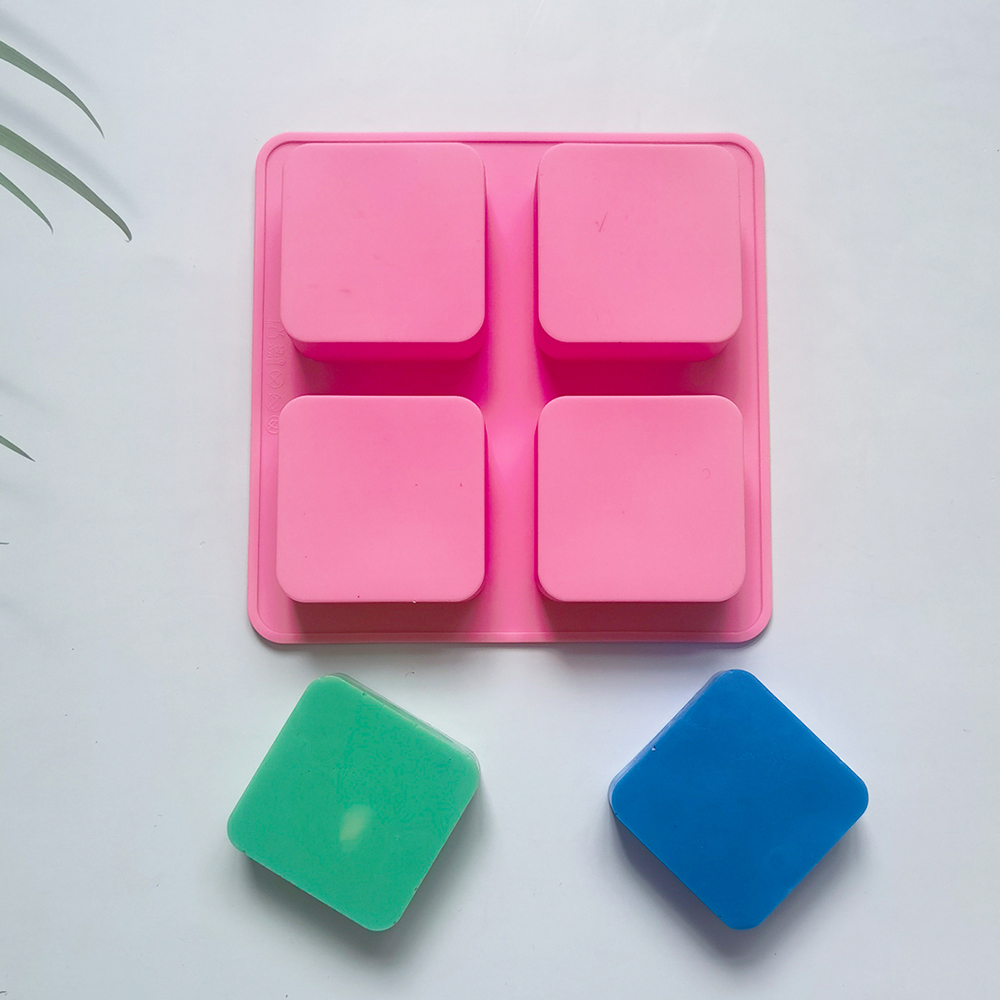 Handmade 4 Holes Square Silico - Soap Mold Silicone Loaf reseña y precio