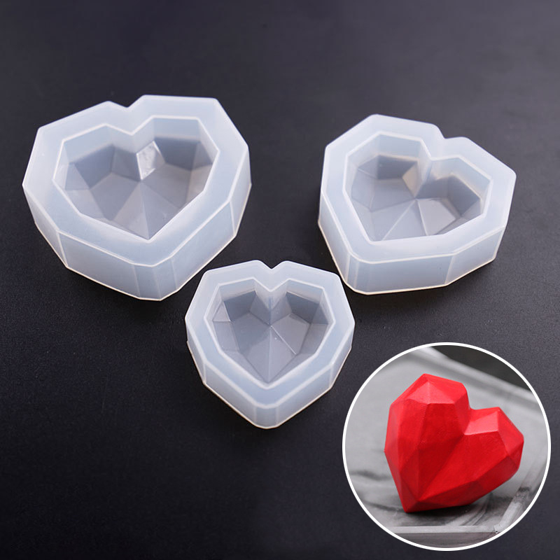 1Pcs 3D Love Heart Design Sili - Soap Mold Silicone Loaf reseña y precio