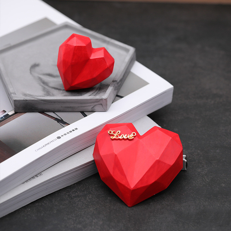 1Pcs 3D Love Heart Design Sili - Soap Mold Silicone Loaf reseña y precio