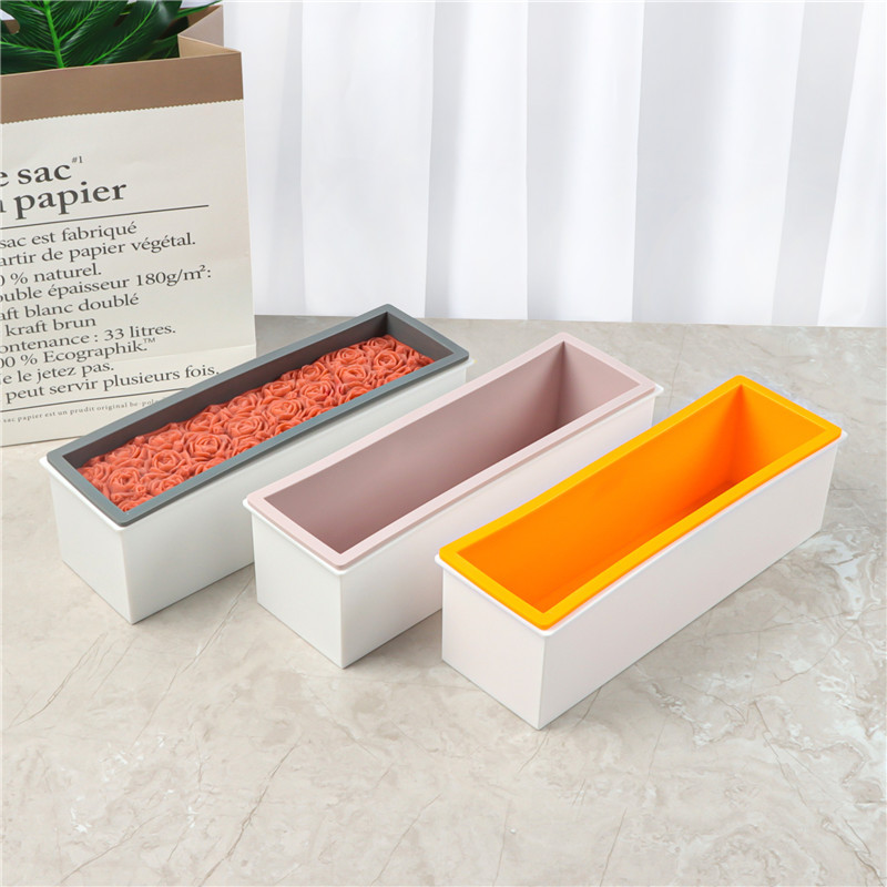 Plastic box + Silicone inner s - Soap Mold Silicone Loaf reseña y precio