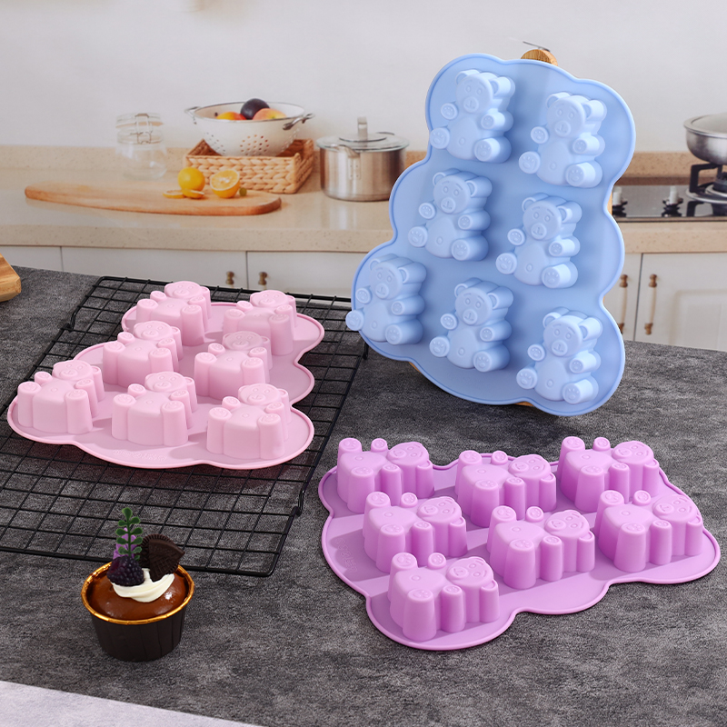 Silicone Gummy Bear Molds,Jell - Soap Making Material reseña y precio