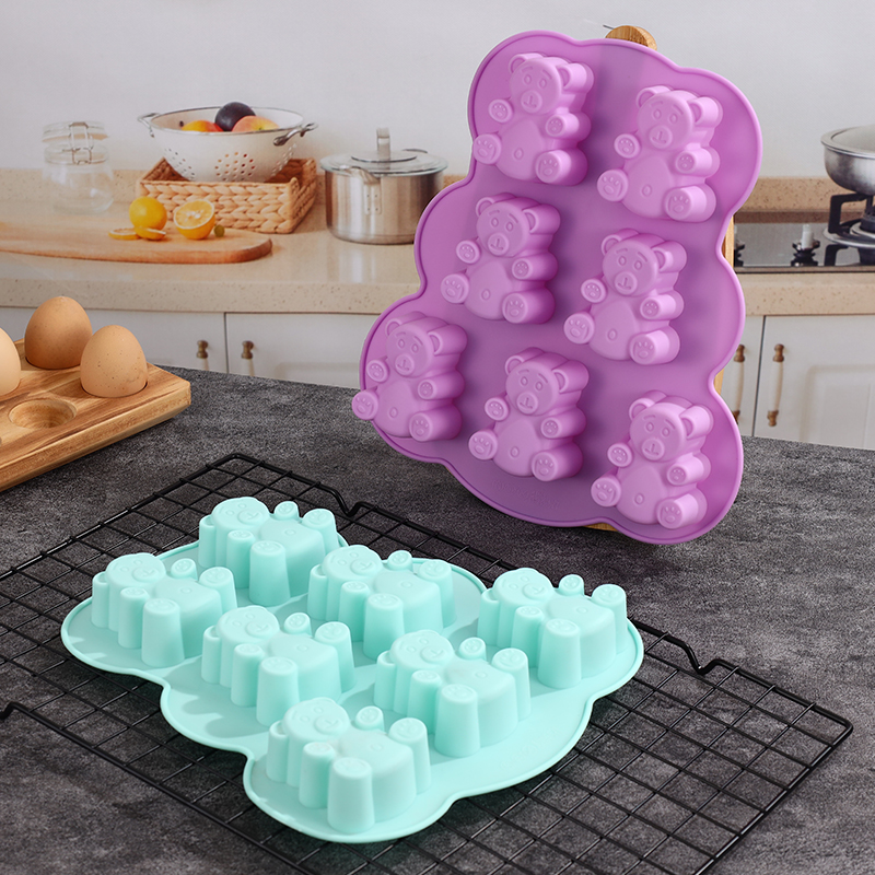 Silicone Gummy Bear Molds,Jell - Soap Making Material reseña y precio