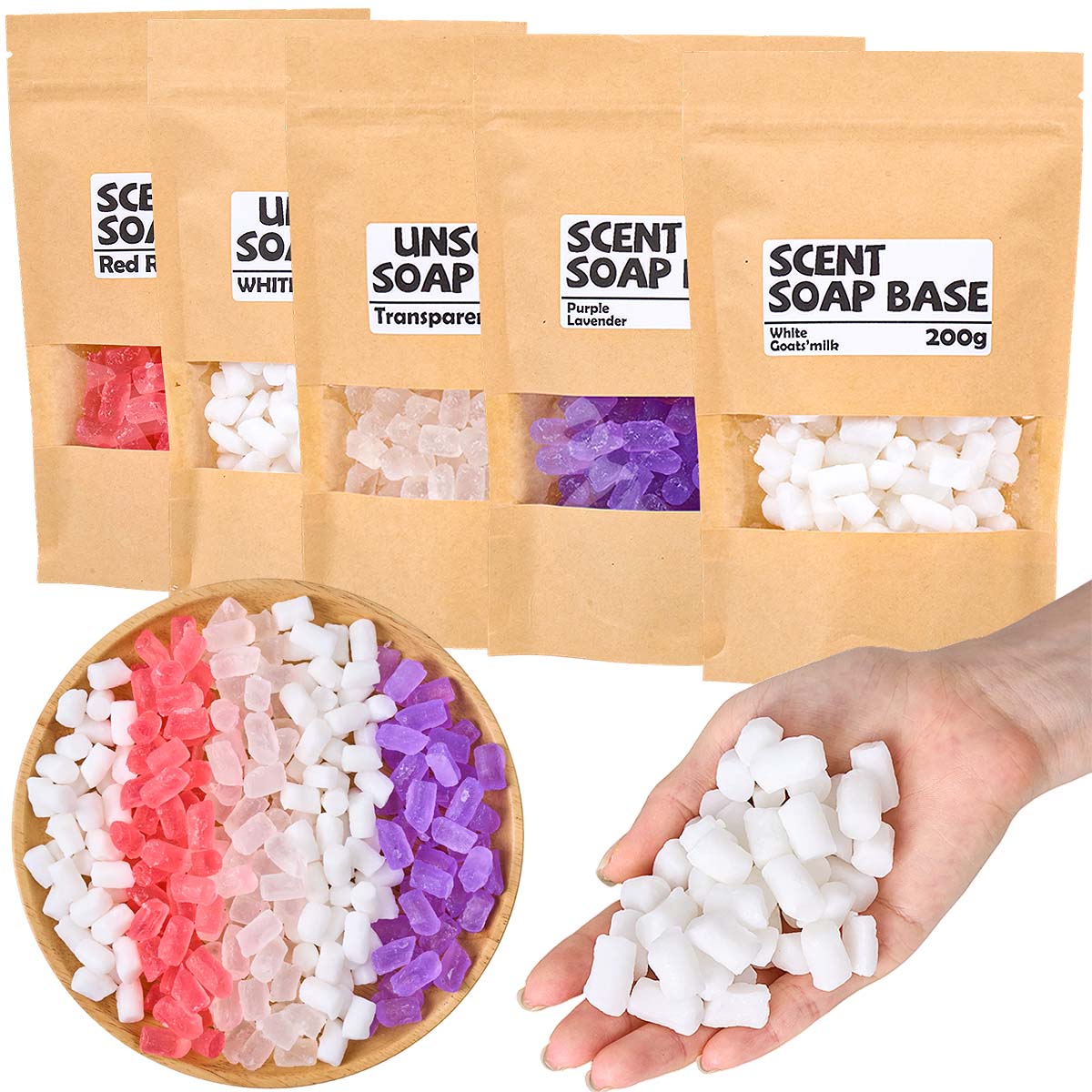 200g Color Glycerin Soap Base  - Soap Making Goats Milk reseña y precio