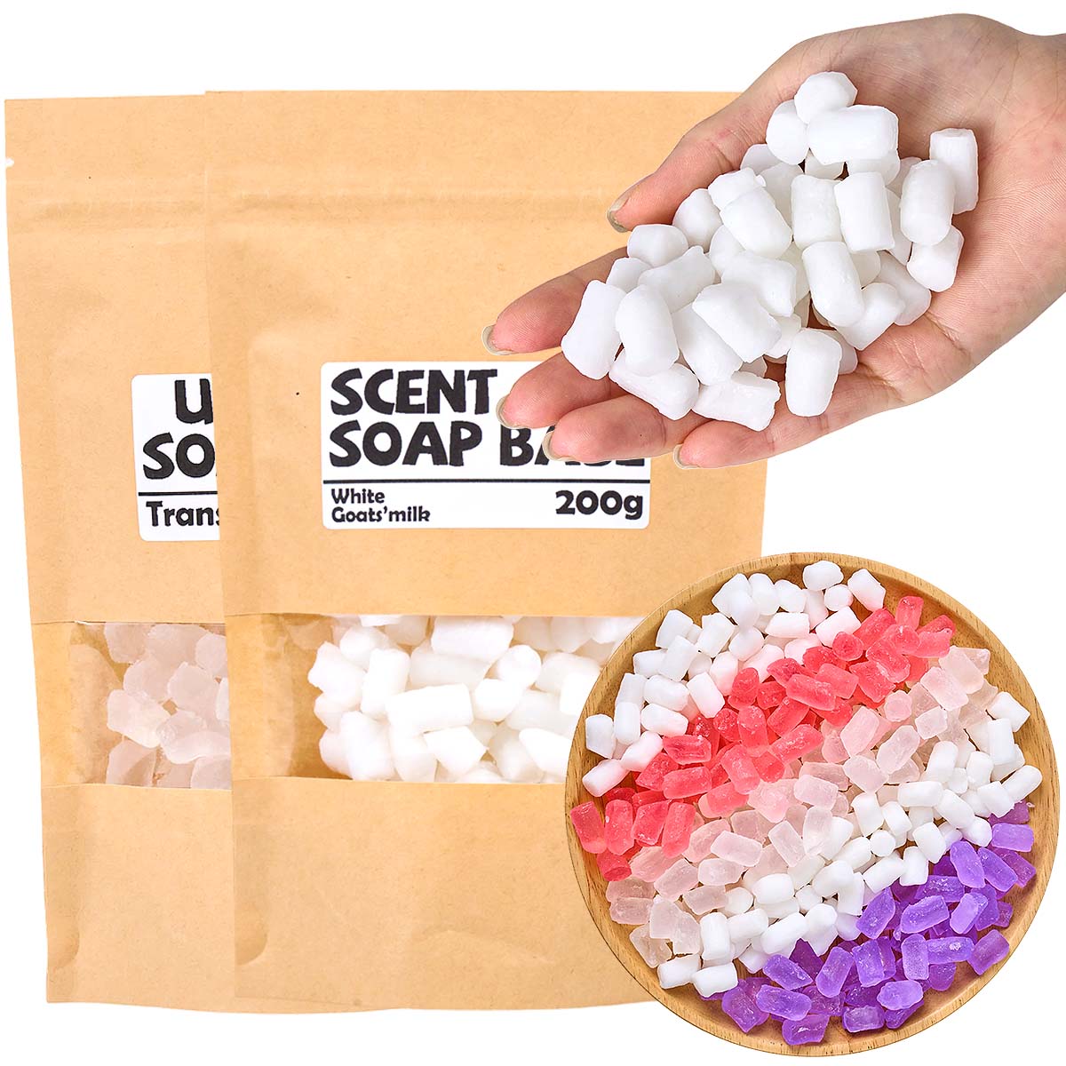 200g Color Soap Base DIY Aroma - Soap Making Goats Milk reseña y precio