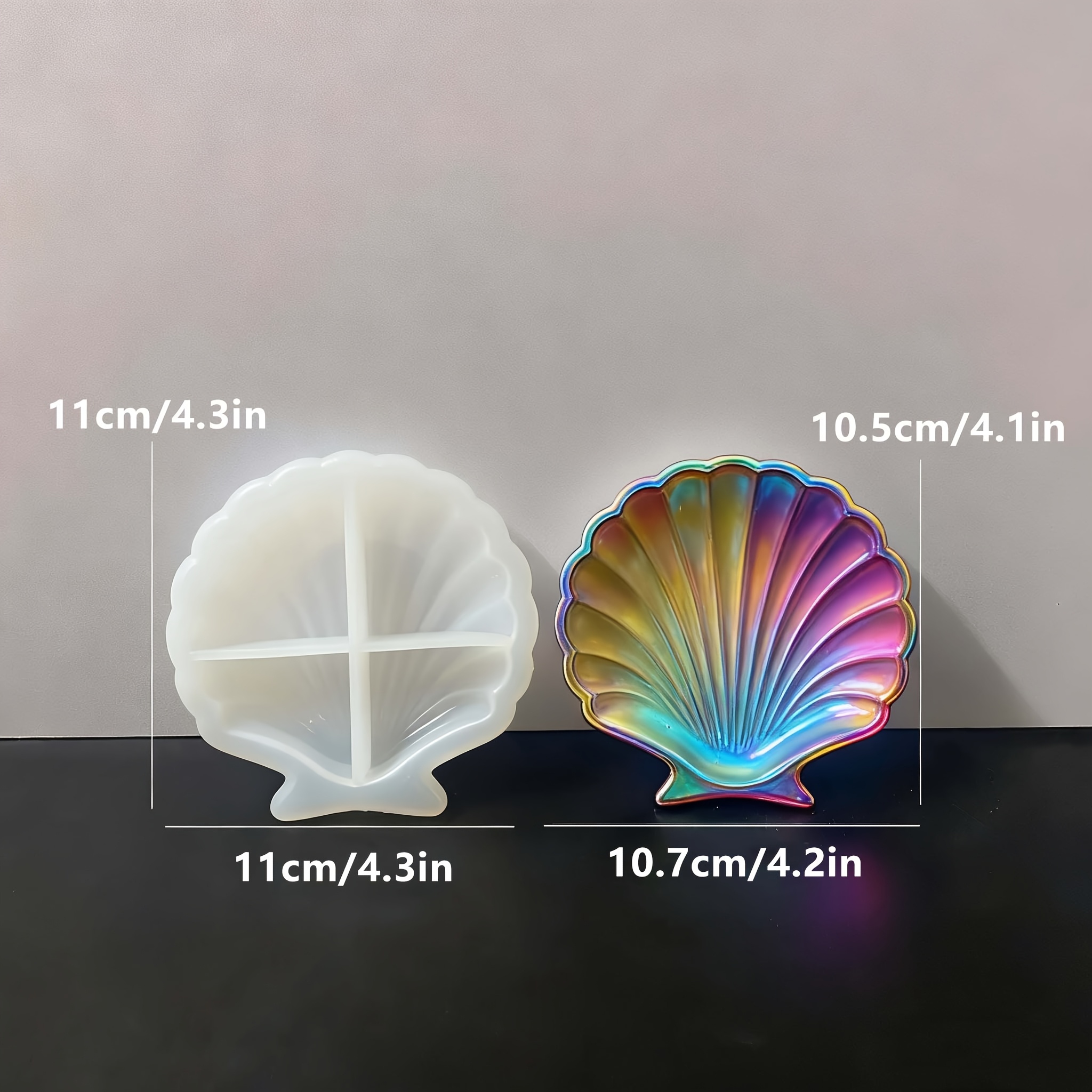 1 piece of silicone shell resi - Soap Making Material reseña y precio