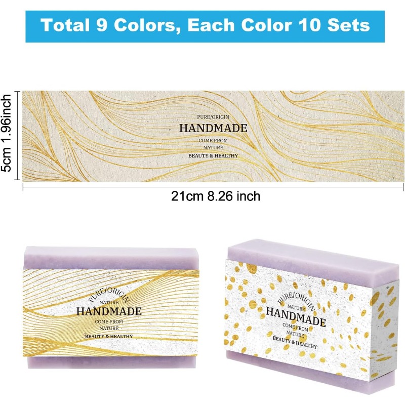 90pcs Soap Wrappers 9 Styles S - Soap Making For Beginners Book reseña y precio