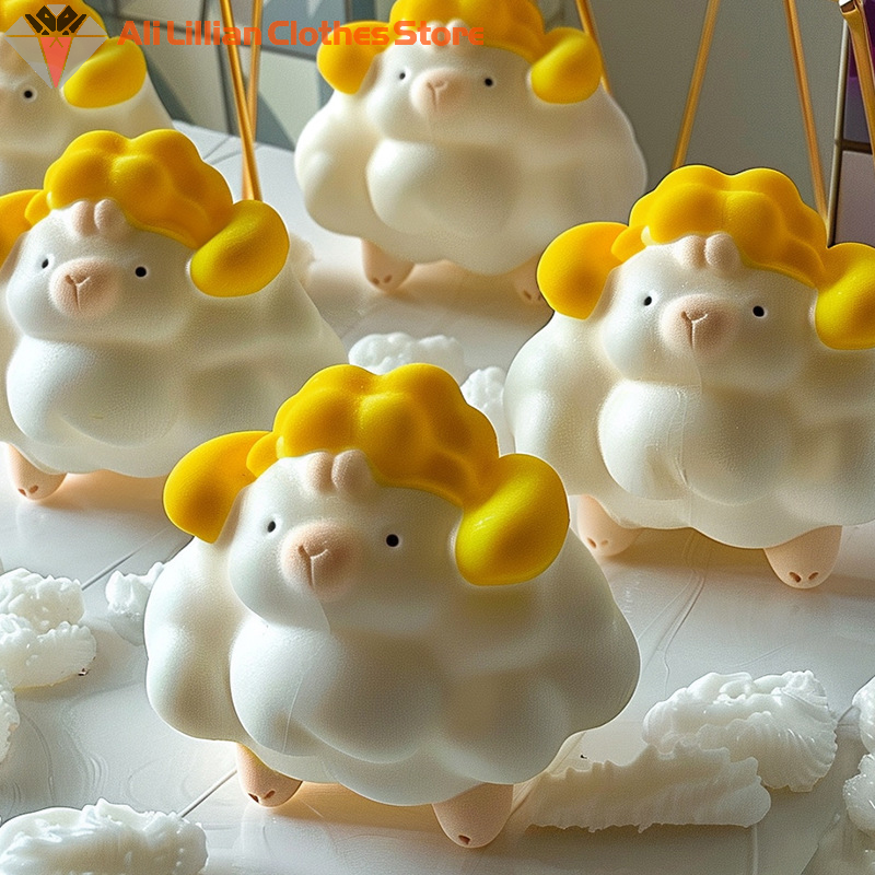 3D Sheep Shape Jelly Mold Kitc - Soap Mold Silicone Loaf reseña y precio