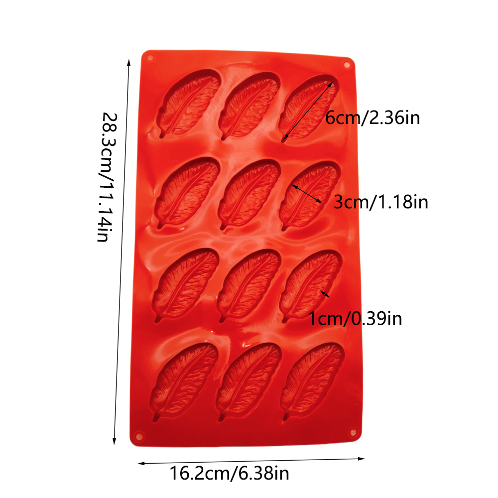 Hot Selling 12 Hole Feather Sh - Soap Mold Silicone Loaf reseña y precio
