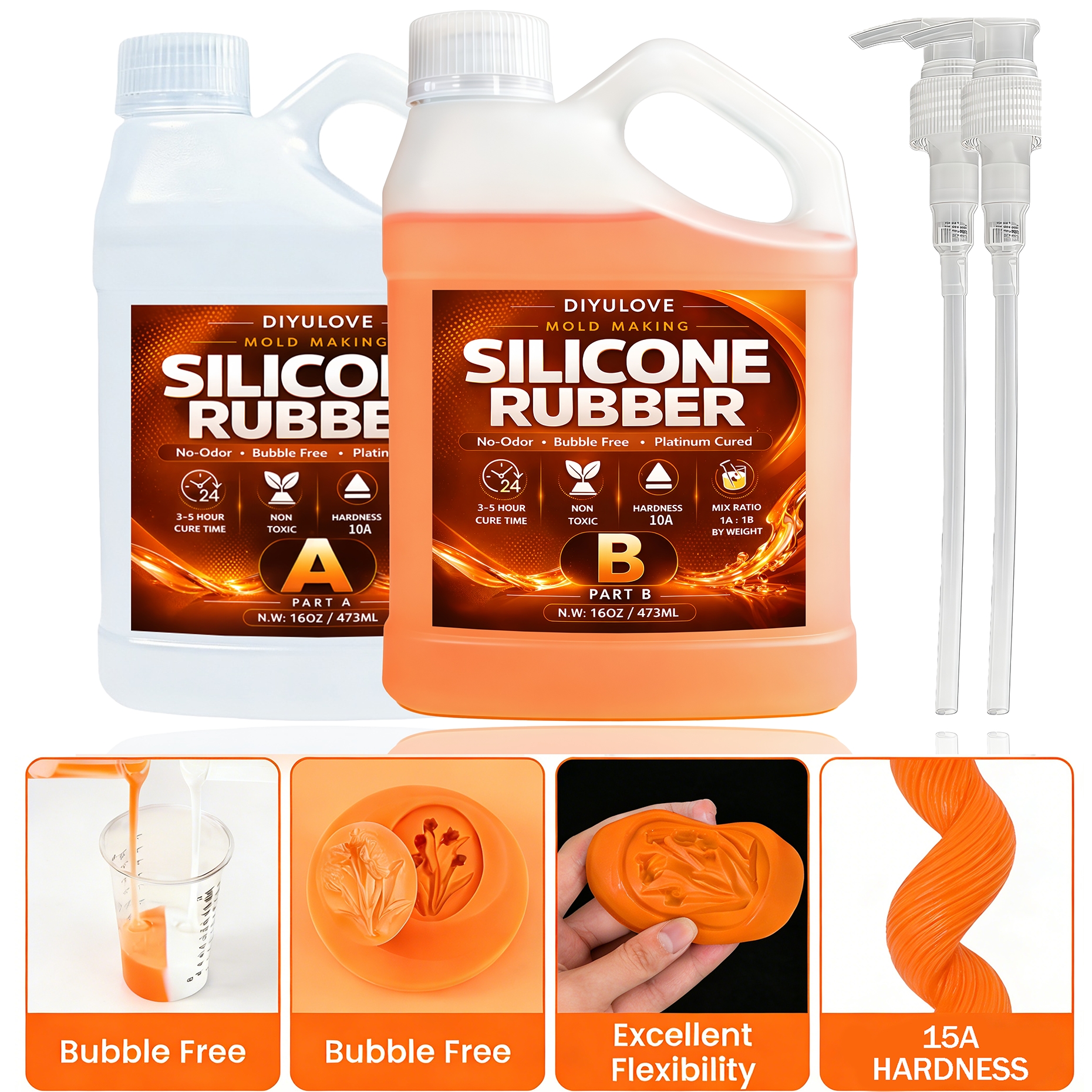 Liquid Silicone Rubber Kit,Hig - Soap Making Material reseña y precio