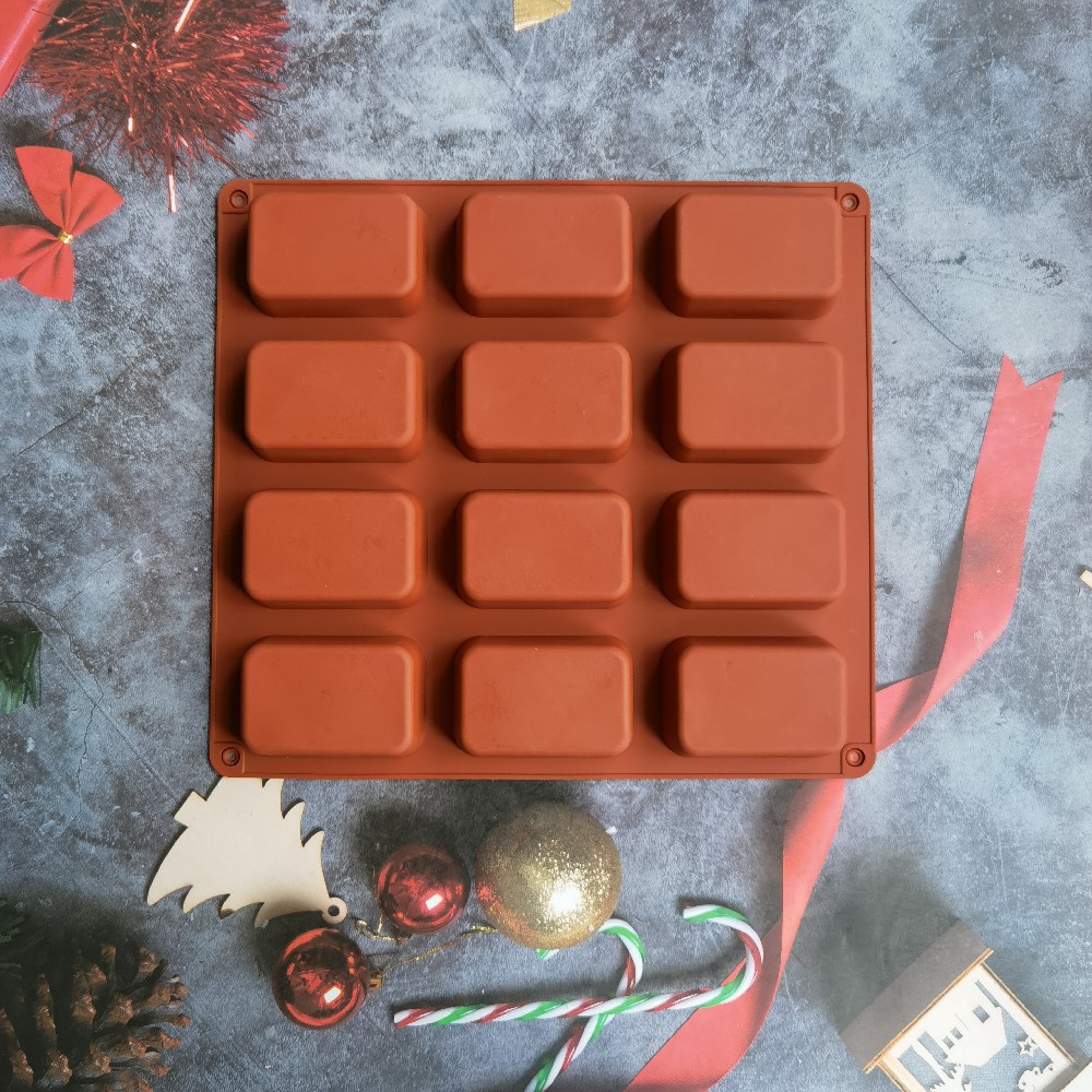 12 Cavity Square Silicone Soap - Soap Mold Silicone Loaf reseña y precio
