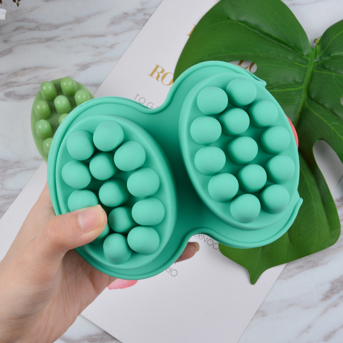 4 Hole Oval Massage Soap Silic - Soap Mold Silicone Loaf reseña y precio