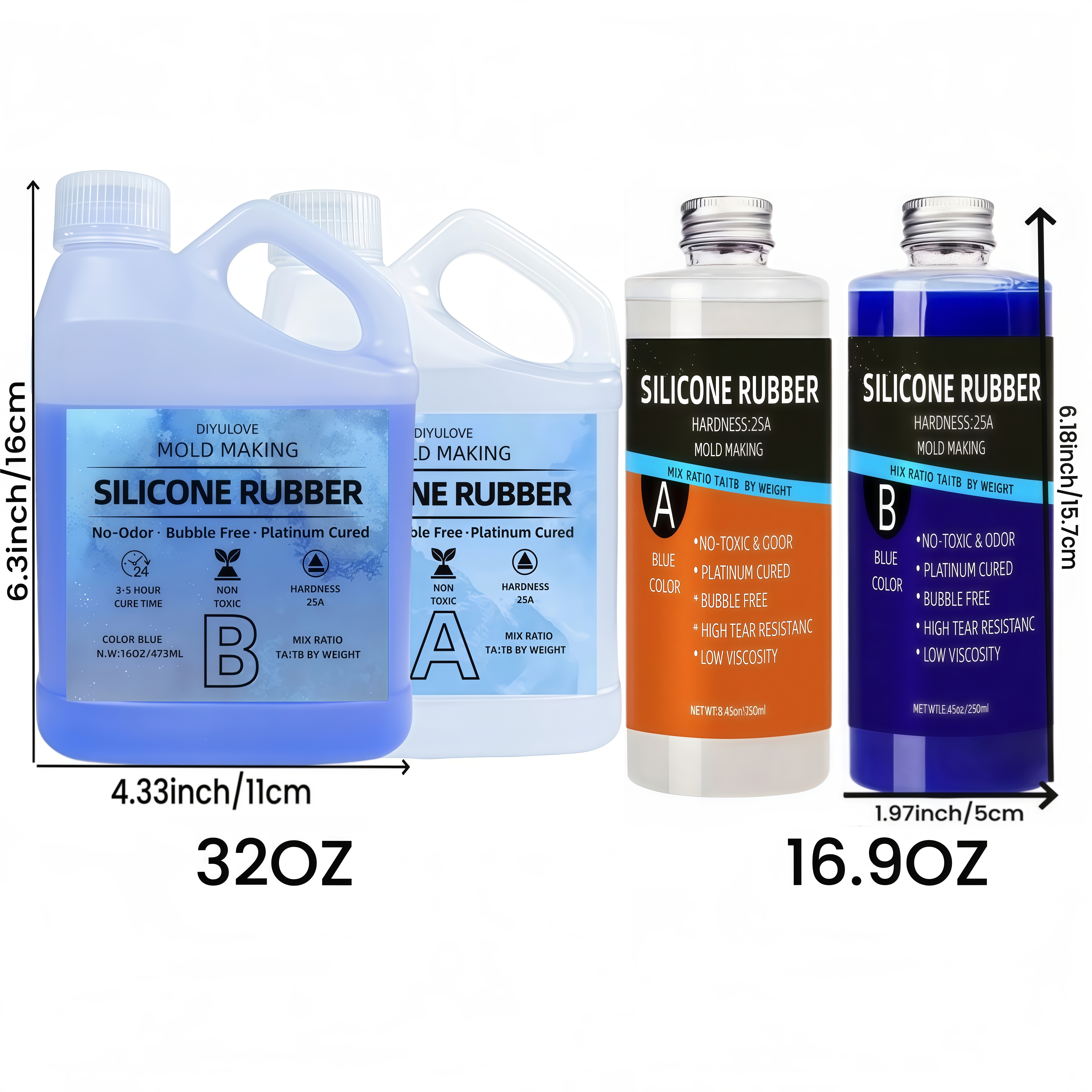 32oz High-Performance Silicone - Soap Making Material reseña y precio