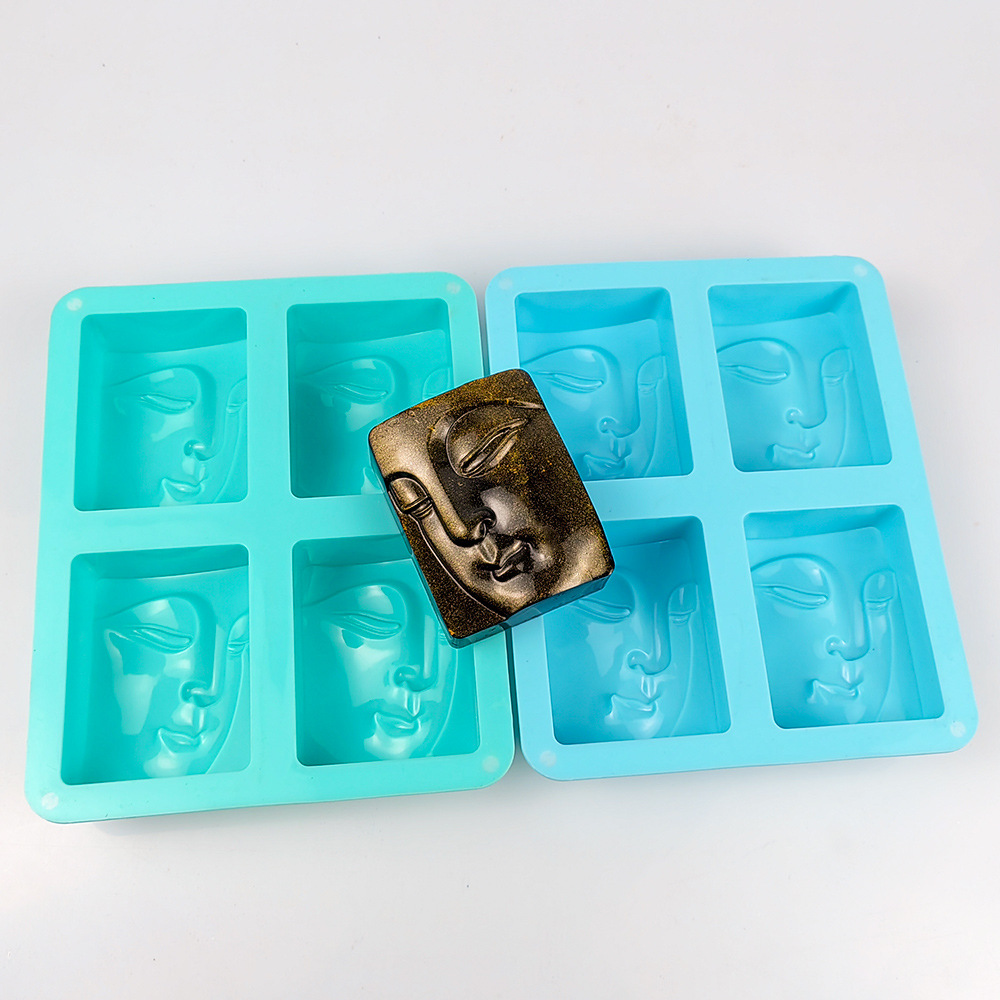 4 Holes Religious Portrait Soa - Soap Mold Silicone Loaf reseña y precio